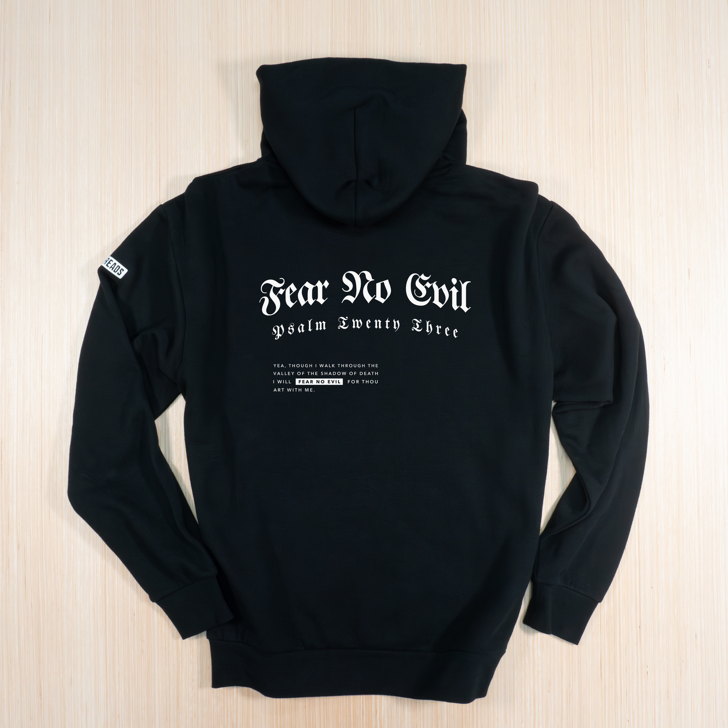 "FEAR NO EVIL" Mid Weight Hoodie